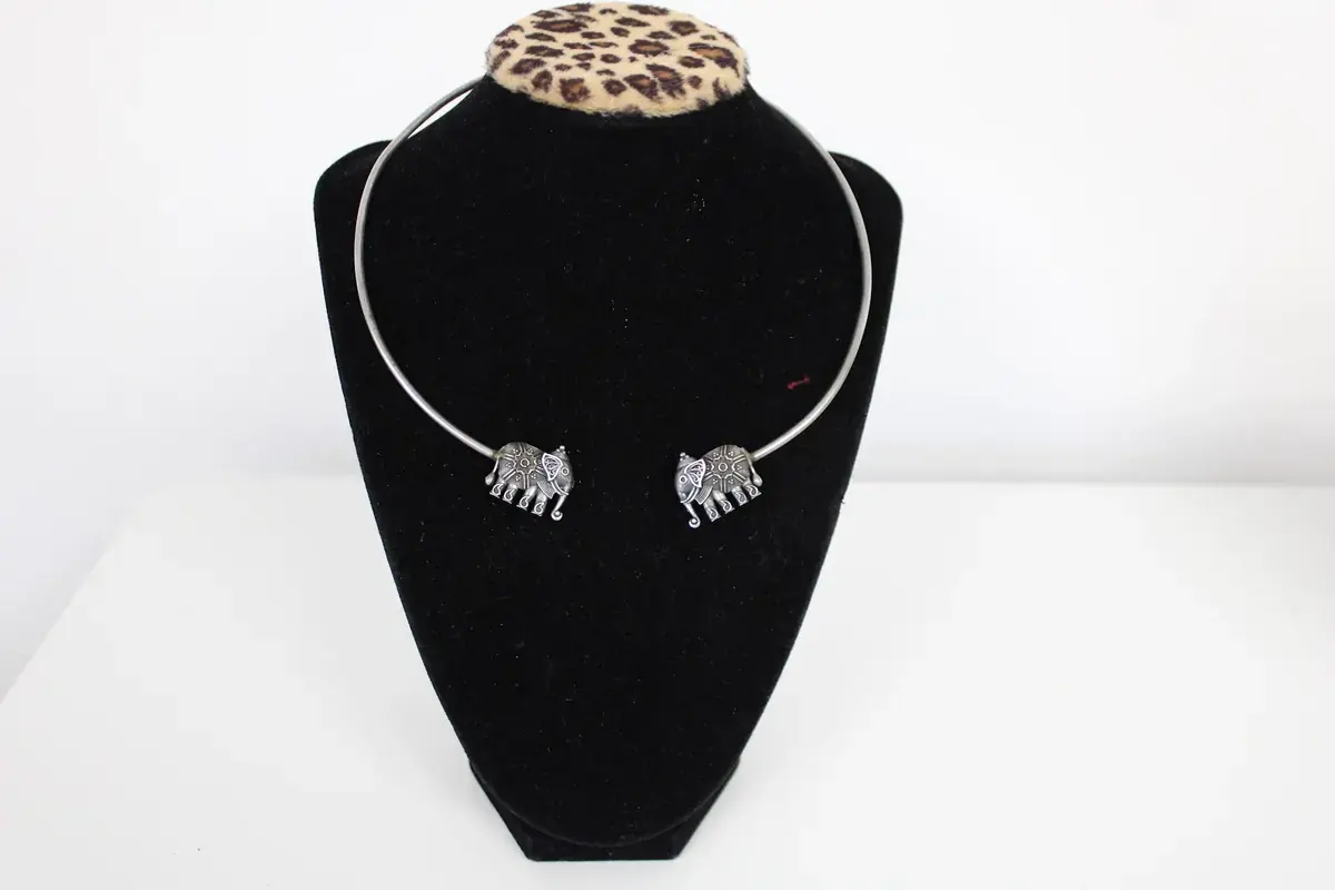 Elephant Cuff Collar Set
