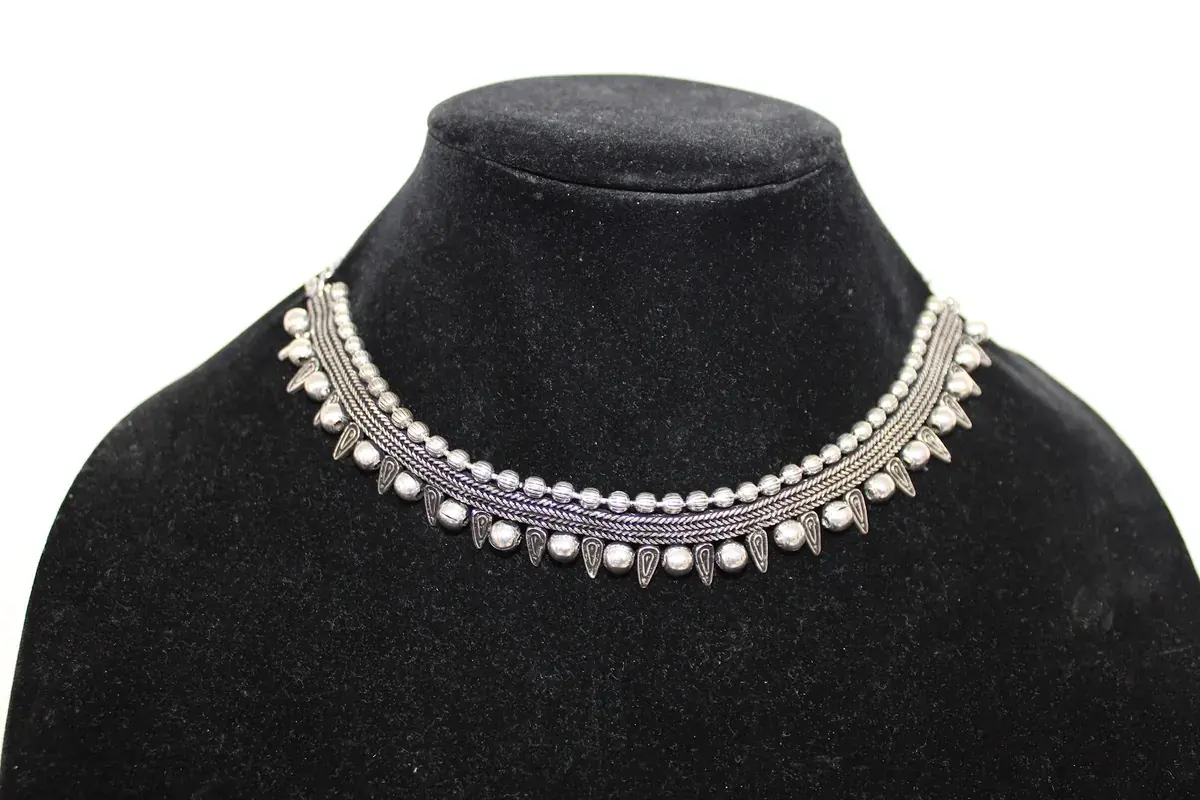 Beaded Fringe Choker
